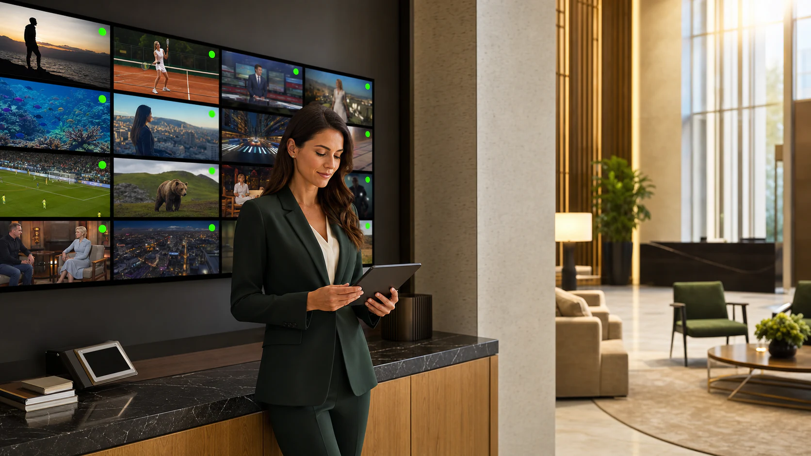 Zentraler Betrieb der Hotel-TV-Senderstreams